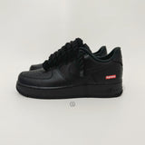 Nike Air Force 1 Supreme 'Black on Black Rope'