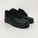 Nike Air Force 1 Supreme 'Black on Black Rope'