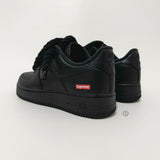 Nike Air Force 1 Supreme 'Black on Black Rope'