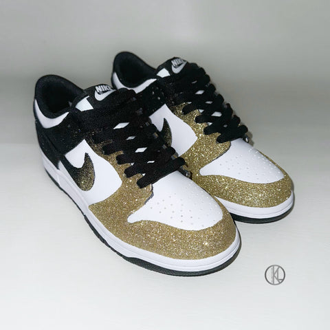 Nike Dunk Low Panda 'Champagne Fade' (Glitter)