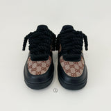 Nike Air Force 1 Low 'Gucci Panel Rope' (BLACK)