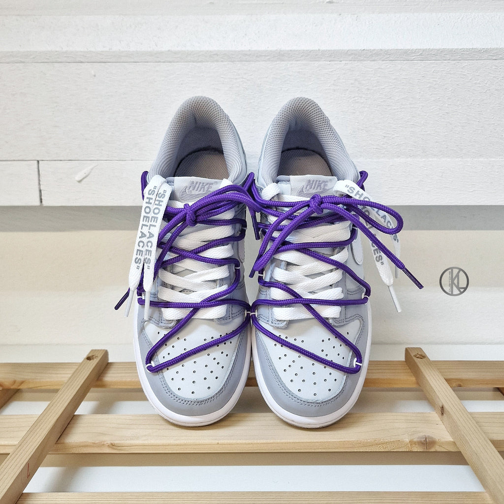 Off white dunks purple laces Clearance