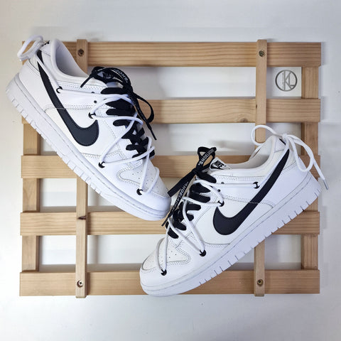 Nike Dunk Low Reverse Panda OFF-WHITE Style (White Rope)