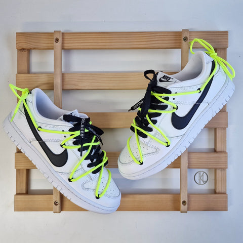 Nike Dunk Low Reverse Panda OFF-WHITE Style (Volt Rope)